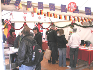 Schwäbisch Gmünd Twin Town Society tent at the 'Barnsley Christkindlmarkt'